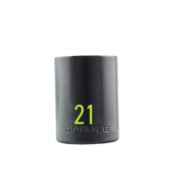 Carlyle Tools 1/2Dr 21mm 6Pt Standard Imp Socket - image 1