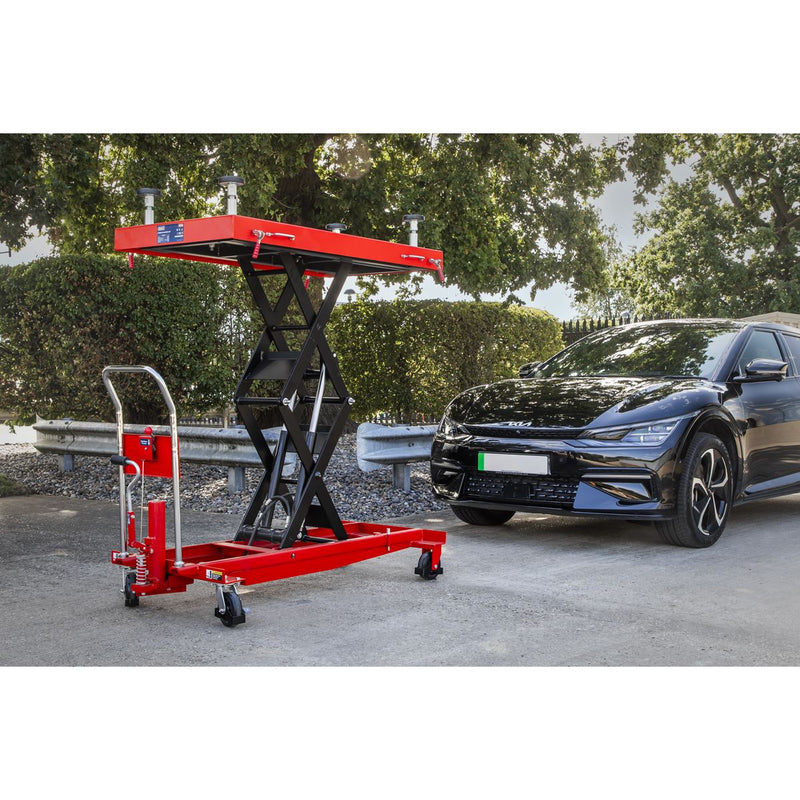 Sealey High Lift EV Battery Lift/Hydraulic Platform Truck 1000kg Capacity Sealey - Dynamic Drive