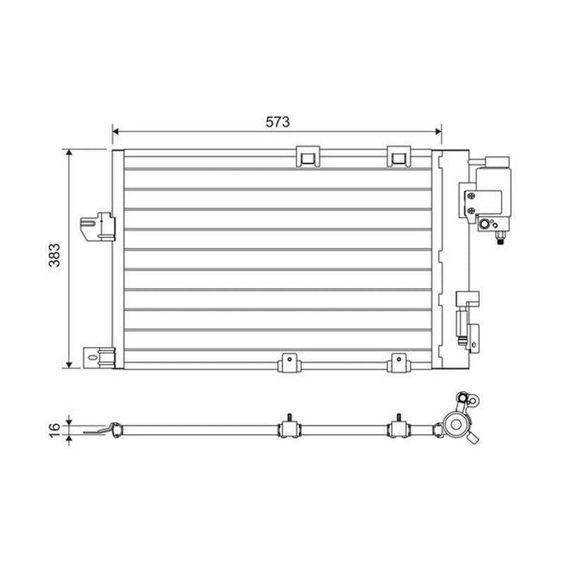 Valeo Air Conditioning Condenser 817505