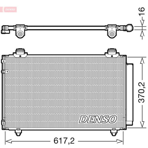 Denso Air Conditioning Condenser fits Toyota Corolla Verso 2004-2009 1.6 1.8 2.0