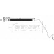 Borg & Beck Brake Hydraulic Hose Line Rear Right BBH8351