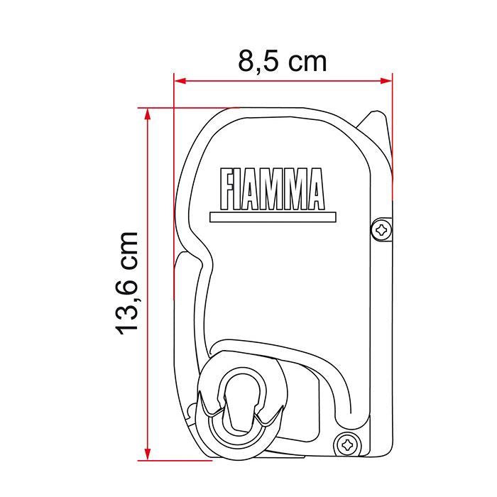 Fiamma F45 S Winch Awning Wind Out 260 Titanium Case Royal Grey Fabric 06290H01R Fiamma  - Dynamic Drive