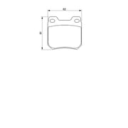 Bosch Front & Rear Pads fits Opel Senator B 1990-1993 2.5