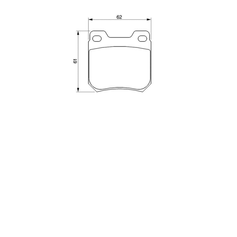 Bosch Front & Rear Pads fits Opel Senator B 1990-1993 2.5