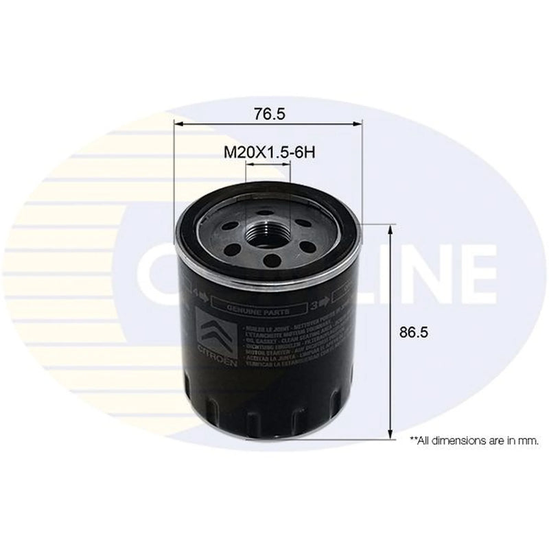 Comline Engine Oil Filter fits Alfa Romeo Giulietta 2010-2020 1.4