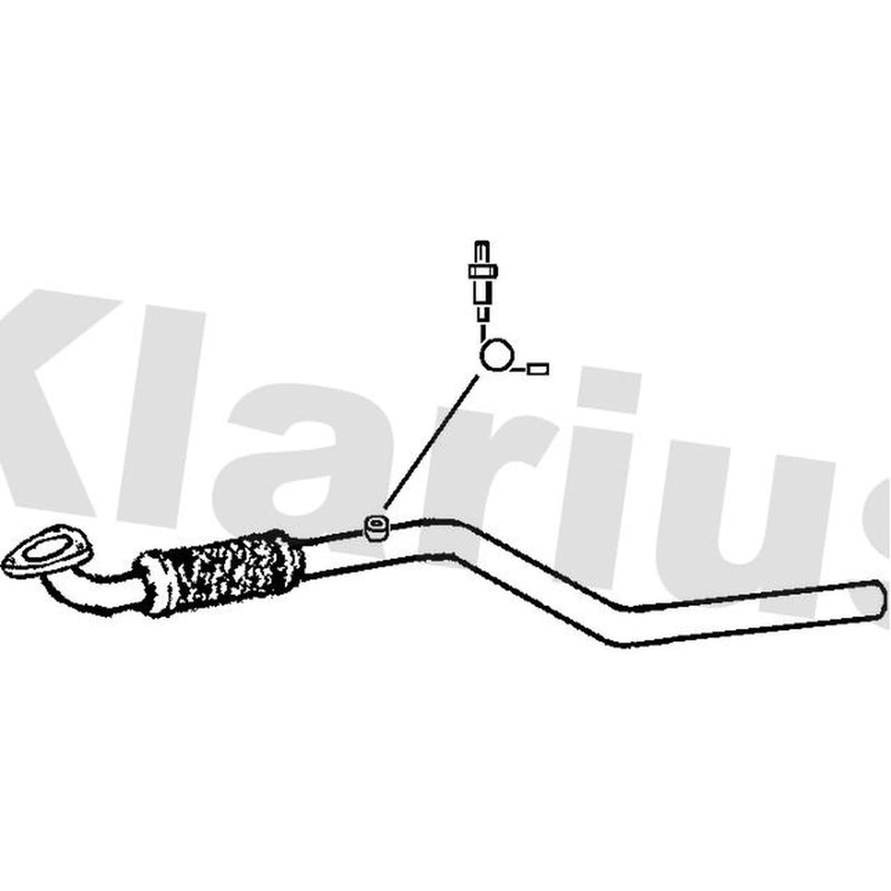 Klarius Exhaust Pipe OD fits Opel Meriva A 2003-2010 1.6