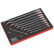 Sealey Premier Combination Spanner Set 11pc Imperial Cold Stamped Tray 1/4"-7/8" Sealey  - Dynamic Drive