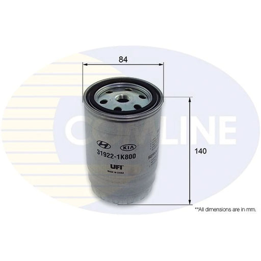Comline Fuel Filter Element fits Hyundai IX20 2010-2019 1.4 1.6