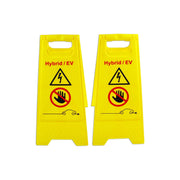 Laser Hybrid/EV Floor Warning Signs 2pc 7521 Laser - Dynamic Drive