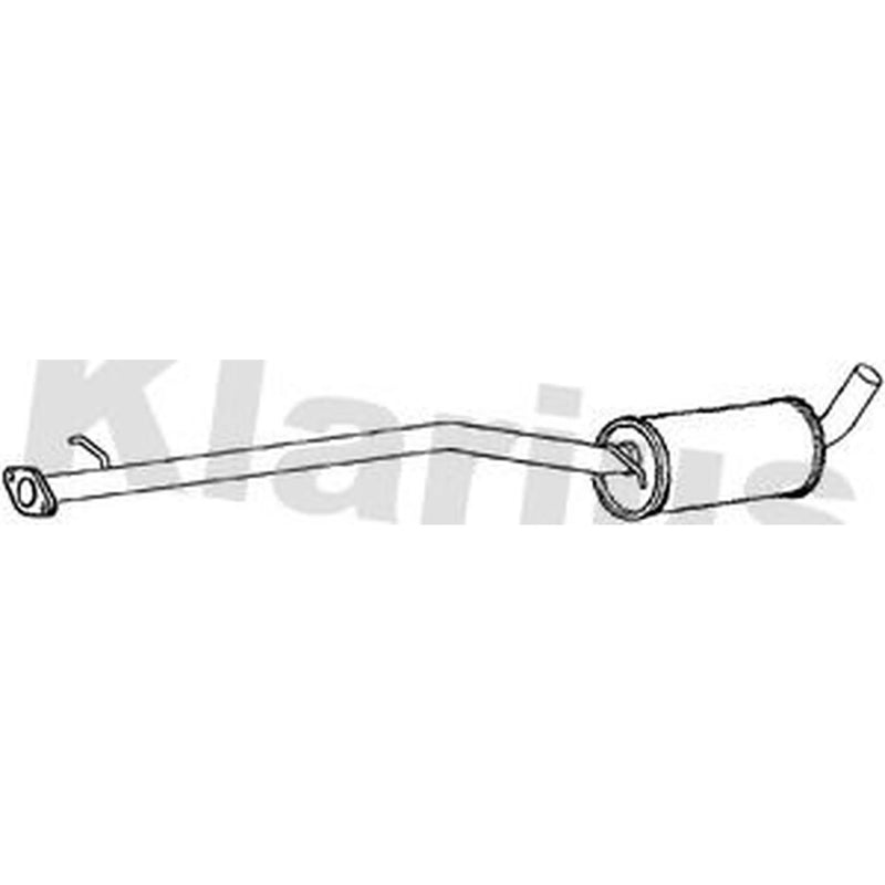 Klarius Box With Centre Pipe Centre fits Ford Transit Connect 2002-2013 1.8
