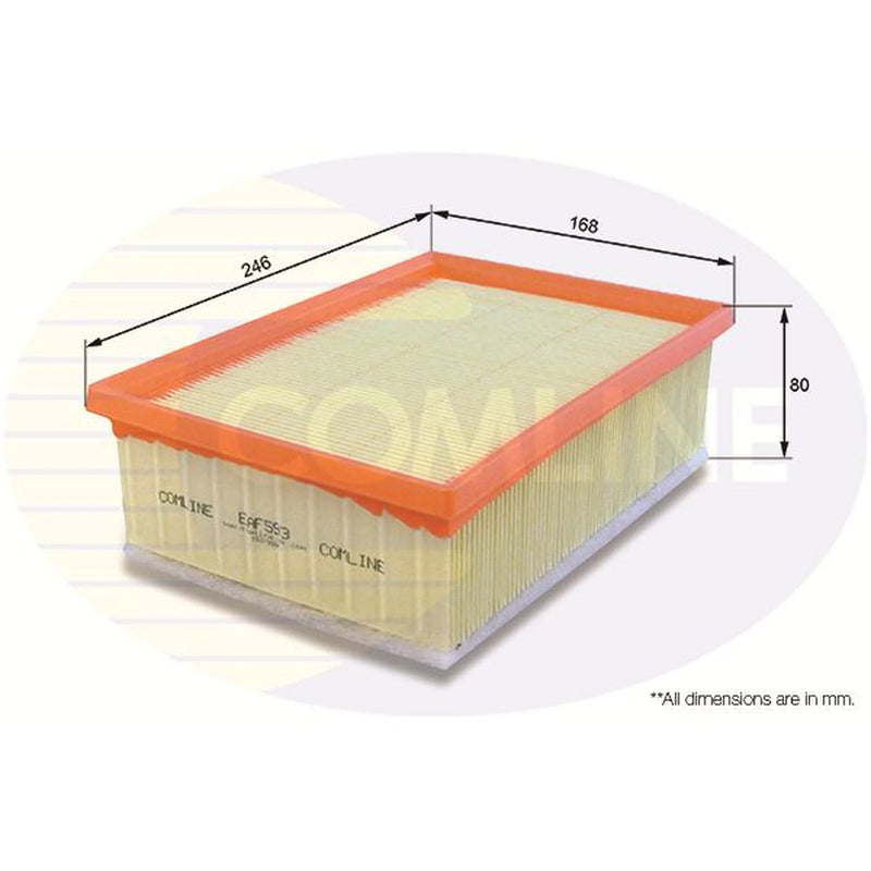 Comline Engine Air Filter fits Citroën C4 2004-2011 2.0