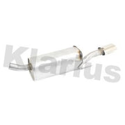 Klarius Box With Tail Pipe Rear fits Opel Astra H Twintop 2005-2010 1.9