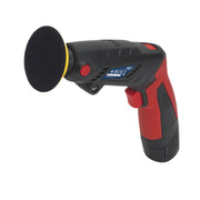 Sealey Cordless Mini Sander Polisher Kit 75mm 12V Lithium-ion Car Detailing Sealey  - Dynamic Drive