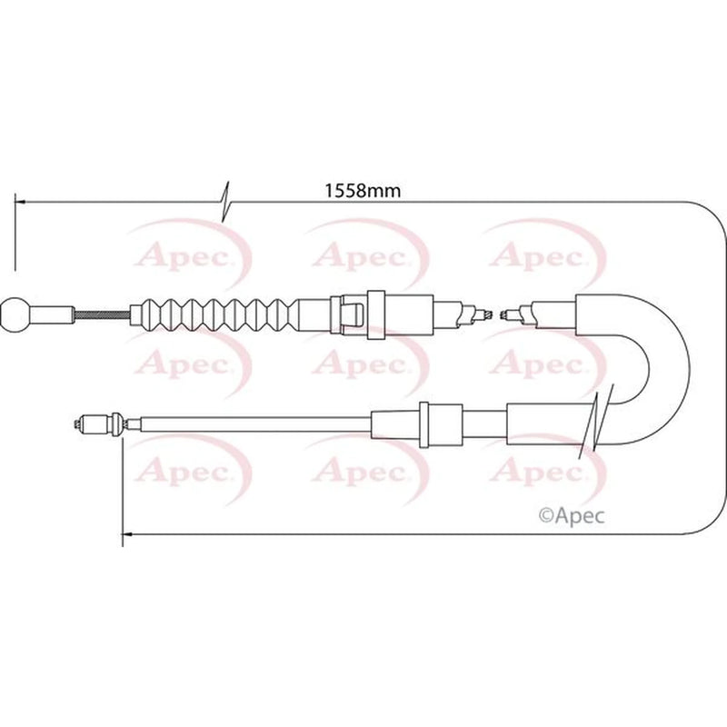Apec Handbrake Cable Right Rear CAB1547