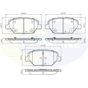 Comline Front Brake Pad Set fits Opel Insignia B Country Tourer 2017 on 1.5 2.0