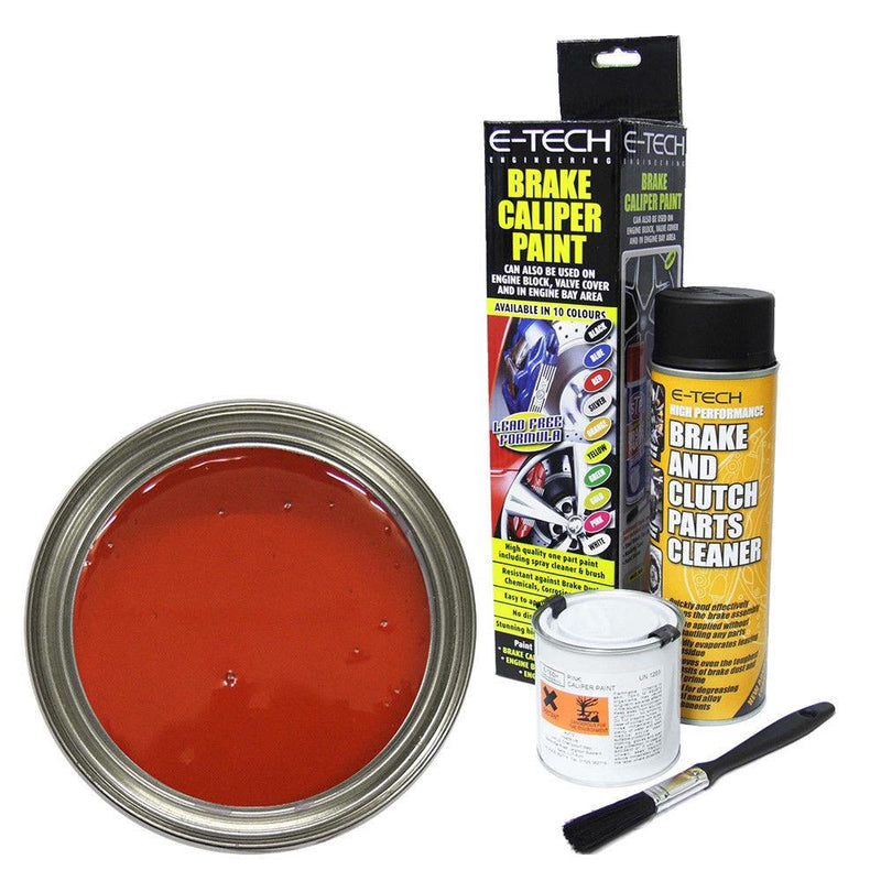 Red E-Tech Brake Caliper Paint Also for Engine Bay Drums Car Van E-Tech  - Dynamic Drive
