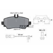 Textar Front Brake Pad Set 2307005