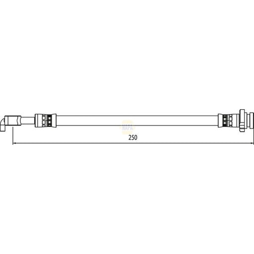 NAPA Brake Hydraulic Hose Line outer NBH1290