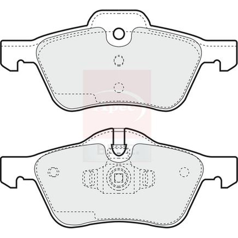 Apec Front Brake Pad Set fits Mini Mini 2001-2008