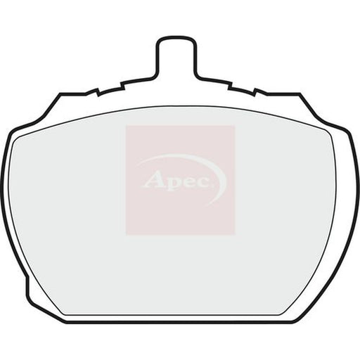Apec Front Brake Pad Set fits Bedford Cf 1973-1987 2.0 2.3
