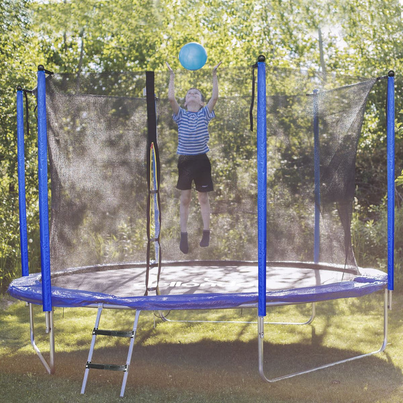 Dellonda 10ft Heavy-Duty Outdoor Trampoline with Safety Enclosure Net Dellonda - Dynamic Drive