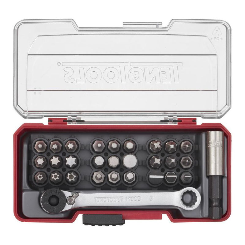 Teng Tools Bit Set With Belt Clip Mixed 29 Pieces Teng Tools - Dynamic Drive