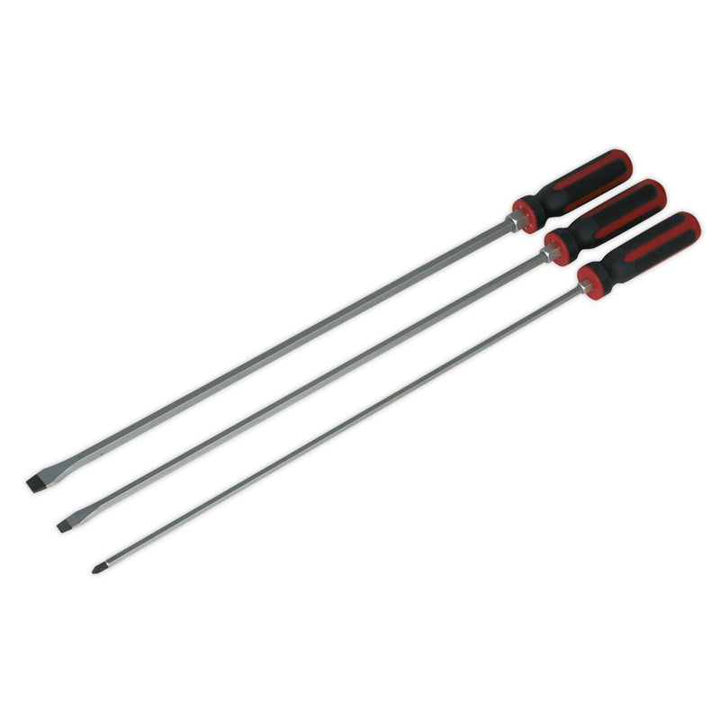 Sealey Screwdriver Set 3pc 450mm Hammer-Thru AK4906 Sealey - Dynamic Drive