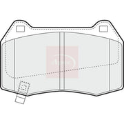 Apec Front Brake Pad Set fits Nissan 350Z 2002-2008 3.5