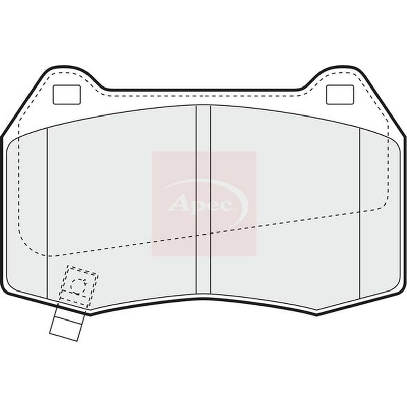 Apec Front Brake Pad Set fits Nissan 350Z 2002-2008 3.5