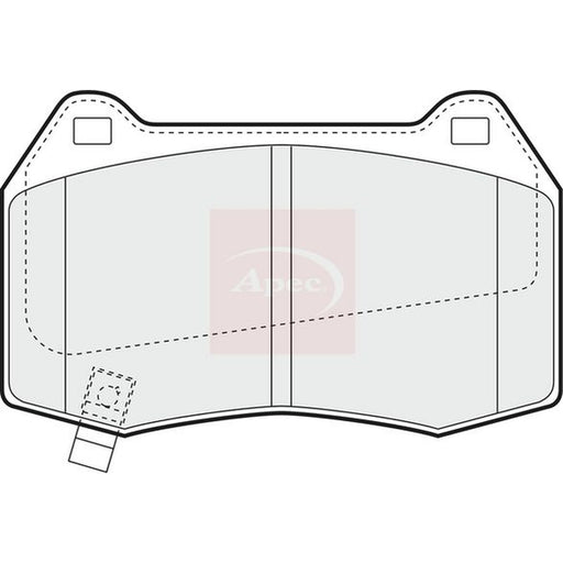 Apec Front Brake Pad Set fits Nissan 350Z 2002-2008 3.5