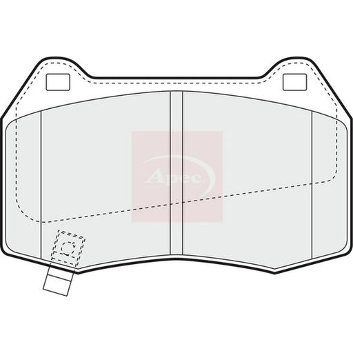 Apec Front Brake Pad Set PAD1368