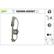 Valeo Electric Window Regulator Lifter Left Rear 850566