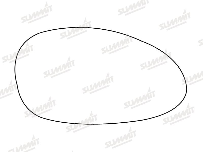 Summit Stick-On Aspheric Mirror Glass fits BMW 1 3 Series 05 on RHS Summit - Bars 4 Cars