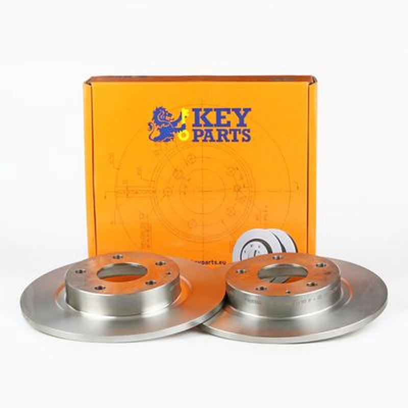 Key Parts Rear Brake Solid Discs & Pads fits Mazda 6 2012-2020 2.0 2.2 2.5