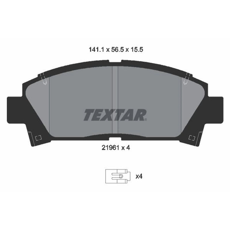 Textar Front Brake Pad Set 2196102