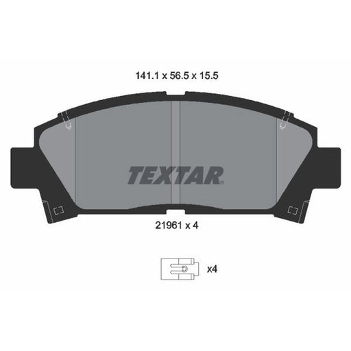Textar Front Brake Pad Set 2196102
