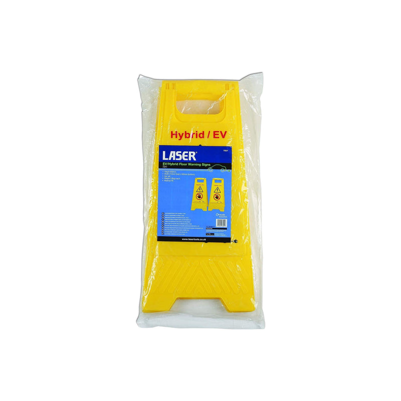 Laser Hybrid/EV Floor Warning Signs 2pc 7521 Laser - Dynamic Drive