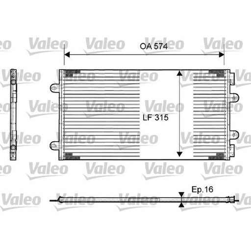 Valeo Air Conditioning Condenser 817385