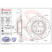 Brembo Xtra Rear Brake Perforated/Vented Discs & Pads fits BMW 3 2004-2012