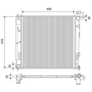 Valeo Engine Radiator 701890