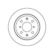 Abtex Front & Rear Brake Discs & Pads fits Honda Jazz II 2002-2008 1.2 1.3