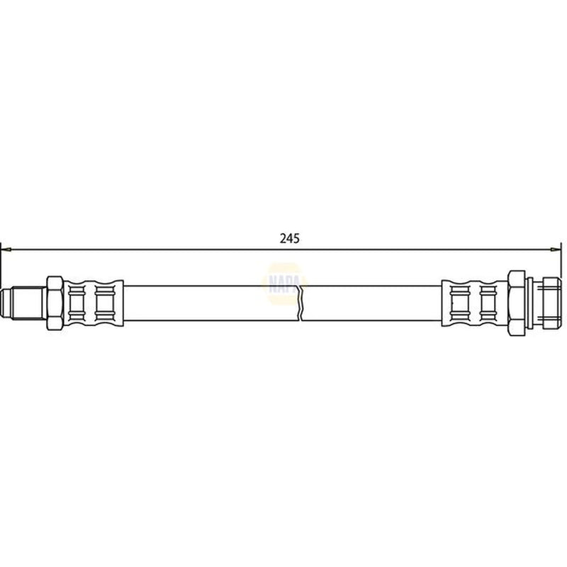 NAPA Brake Hydraulic Hose Line inner NBH1319
