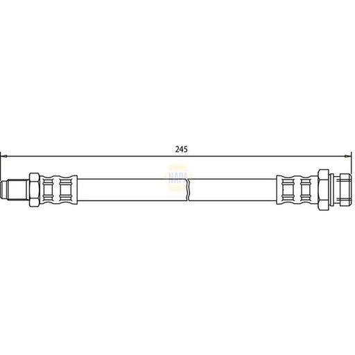 NAPA Brake Hydraulic Hose Line inner NBH1319