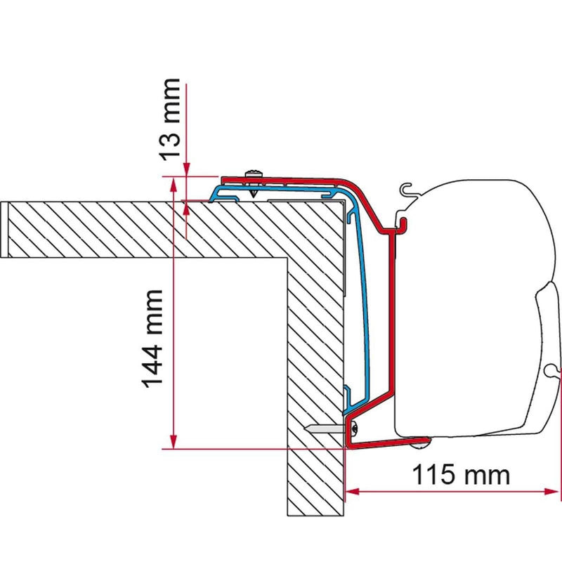 Fiamma F45s Bracket Kit for Rapido Series S6 686F from 2024 On Fiamma - Dynamic Drive