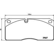 DON Front Brake Pad Set fits Ford Cargo II 2004 on