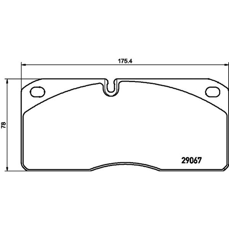DON Front Brake Pad Set fits Ford Cargo II 2004 on