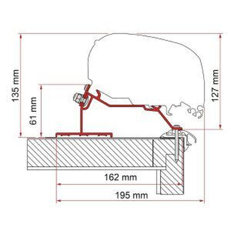 F80/F65 Adapter Kit Caravan Roof 450 98655Z073 NN4 Online - NN4 Online