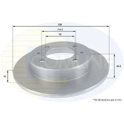 Comline Front & Rear Brake Discs & Pads fits Hyundai Lantra 1990-1995 1.5
