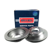 Borg & Beck Front & Rear Brake Discs & Pads fits Mitsubishi Pajero 2001-2006 3.0