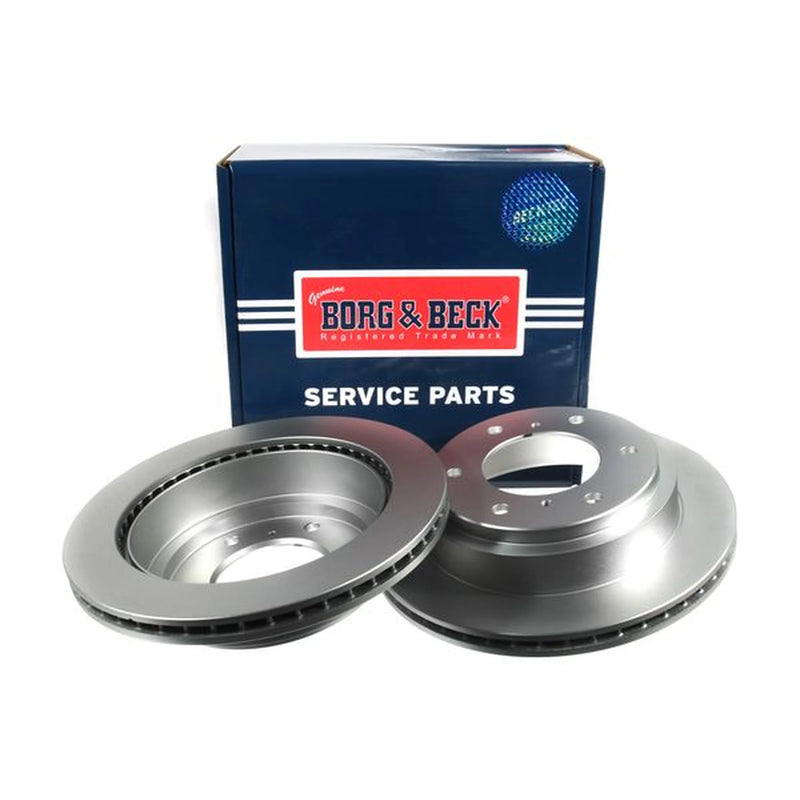 Borg & Beck Front & Rear Brake Discs & Pads fits Mitsubishi Pajero 2001-2006 3.0